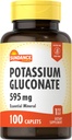 Sundance P Properties Gluconate 595 mg | 100 Kont | Essential Mineral Supplement | Vegetarian, Non-GMO ve Gluten Free Formula