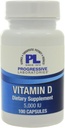 Progressive Labs Vitamin D-3 5000 IU 100 Capsules