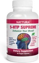 Nattura 5-HTP Supreme - για θετική διάθεση, χαλάρωση και έλεγχο όρεξης - με 5-HTP, L-τυροσίνη, L-λυσίνη, βιταμίνη Β6, Φολικό (Folic Acid), Βιταμίνη C (Ascorbic Acid), Ασβέστιο - 90 κάψουλες