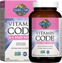 50 & Over, Vitamin Code Women 50 & Wiser Multi - 120 Capsules, B Vitaminleri, Vitaminler A, C, D3, E & K, CoQ10, Probiyotikler & Enzymes