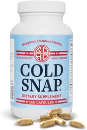 Snap Dynasty Cold Snap - 120ct Κάψουλες, Συσκευασία 1 - Βάση φυτών Πλήρης Υποστήριξη για την Ανοσολογική Υγεία για όλες τις ηλικίες, Ταχεία συμπληρώματα για το κρύο και την υποστήριξη της γρίπης, Δεν Αντενδείξεις