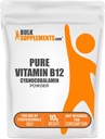 BulkSupplements.com Pure Cyanocobalamin (Vitamin B12) Powder - B 12 Vitamin - B12 Vitamins - Vegan Vitamin - B12 Cyanocobalamin - B12 Supplement - Energy Vitamins (10 Grams - 0.35 oz)