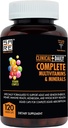 Clinical Daily Complete Whole Food Multivitamin Supplement for Women & Men - Πλήρης Υγρή Απορρόφηση Βιταμίνης! 42 Superfood Φρούτα Λαχανικά - Young Adult to Senior - 120 Υγρά Καψάκια
