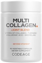 Kodaj Multi Collagen Protein + Joint Blend Supplement, Hyaluronic Acid, Bromelain, Turmeric, Ginger, Boswellia, Astaxanthin - Hydrolyzed Bovine Collagen - 5 Collagen Capsules - Non-GMO - 90
