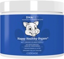 Cats için Mutlu Sağlıklı Organlar ve Glands Supplement, Freeze-Dried Raw Bovine Liver Grass-Fed Bone Marrow Heart Kidney Pancreas, Bovine Yourmus Iron Multi Organ Toz, Ortaklar Kedi Vitaminleri 1.48 ozine