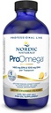 Nordic Naturals ProOmega Liquid, Lemon Flavor - 8 oz - 2840 mg Omega-3 - Υψηλής ισχύος ιχθυέλαιο με EPA & DHA - Προάγει τον εγκέφαλο, το μάτι, την καρδιά, και την ανοσοποιητική υγεία - Μη-GMO - 48 Υπηρεσίες