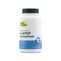 L Methylfolate 15mg - Μέγιστη ισχύς - Δραστική βιταμίνη Β9 Ανώτερη βιοδιαθεσιμότητα - 5- MTHF Φολικό μεθύλιο για Mood, Cognition, Immunity, Καρδιαγγειακή, Νευρολογική, Αναπαραγωγική Υγεία - 60 Κάψουλες