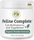 Wholistic Pet Organics Feline Tamam - 8 Oz - Cats için Multivitamin & Probiyotik Toz - Doğal Kedi Yiyecek & Digestive Support