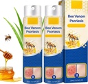 2 PCS Psoria Heal Bee Venom Psoriasis Tedavisi Kombin, Psoriasis Relief, Bee Venom Psoriasis Mix, Pure Natural Bee Venom Tamir Sprey, Bee Venom For All Skin Type