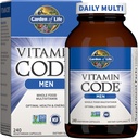 Life Vitamin Code Whole Food Multivitamin for Men - 240 Capsules, Erkekler için Vitaminler, Enerji, Kalp, Prostate Health, Vegetarian Men's Multivitamins