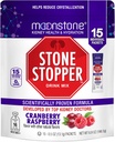 Moonstone Stone Stopper Drink Mix, Cranberry Raspberry, Kidney Stone Prevention, Oxalate Protector, Αναπτύχθηκε από ουρολόγους για τη βελτίωση της ενυδάτωσης και την υποστήριξη της υγείας των νεφρών, 15 ημέρες εφοδιασμού
