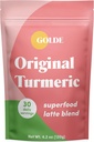 GOLDE - Superfood Latte Mix - Original Turmeric - Plant-Based w/Coconut, & Ginger - Vegan, Keto, Sugar-Free - 30 Hizmet