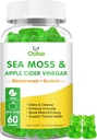 Deniz Moss Gummies - Apple Cider Vinegar, Bladderwrack, Burdock Root - Destekler Immune Health,60 Ct