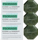 Dermabon% 2 Coal Tar Psoriasis Body Wash & Eczema Bar Soap (3 Pack) | Kontrol ve Relieve Psoriasis, Eczema, Dermatitis ve Dandruff | Aktif Malzemeler Metal Tar Vücut Yıkaması