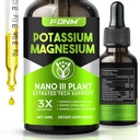 Potasyum Magnezyum Drops - 500 mg P Properties Supplement, High-Abhidrasyon Supplement for Leg Cramps, Bone & Immune Support withdis, Vitamin D3 & çinko