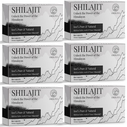 30.000 MG Shilajit Tablets, 100% Shilajit Pure, Ιμαλάια Βιολογικά, Shilajit για άνδρες και γυναίκες πλούσια σε Fulvic Acid & 85+ Trace Minerals, Shilajit συμπλήρωμα για την ενέργεια & ανοσοποιητικό σύστημα, 360 Count