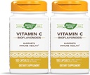 Nature's Way Vitamin C 500 mg with Bioflavonoids, 100 Capsules, Pack of 2