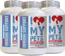 My PETS LLC kedi Kalp Supplements - CAT Immune Support - Poker - Sağlıklı Tamam - kedi Skin Supplement - 180 Tedaviler (3 Şişeler)