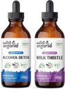 Wild & Organic Alkol Detox Tincture 4 fl oz & Milk Butle Tincture 4 fl oz