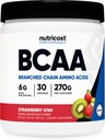 Nutricost BCAA Toz (Strawberry Kiwi, 30 Hizmet) - Optimal 2:1