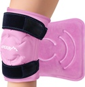 APEXUP Ice Pack για ανακούφιση από τον πόνο στο γόνατο, μεγάλη επαναχρησιμοποιήσιμη περιτύλιξη μετά τη χειρουργική επέμβαση, εύκαμπτο τζελ κρύο πακέτο για τραυματισμούς, ανακούφιση πόνου για την πλάτη, ώμο, αγκώνα, αστράγαλο και πόδι (Pink, L, 1PK)