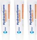 (3 Pack) Globe Hydrocortisone Μέγιστη Δύναμη Διαφανής Αλοιφή 1%, 1 oz, Anti-Itch Topical Aintment for Redness, Swelling, Iching, Rash, Bug/Mosquito Bites, Eczema, Hemorrhoids & More