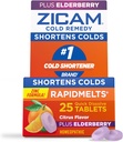 Zicam Cold Remedy çinko RapidMelts, Elderberry Citrus Flavor, Homeopathic, Cold Shorting Medicine, Shortens Cold Duration, 25 Count