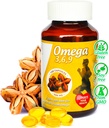 Sikyriah Omega 3, 6 και 9 κάψουλες μαλακού γέλης l 100% Αμιγές Λάδι σάτσας l 3000mg ανά ημέρα l Συμπληρώματα φυτικής βάσης l Άοσμο Απαραίτητα Λιπαρά οξέα Πηγή l Μη ΓΤΟ l
