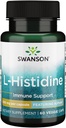 Swanson Amino Asit Ajipure L- Histidine Farm Grade 500 Milligram 60 Veg Capsules