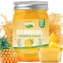 ACEYO (12 OZ İrlandalı Deniz Moss Gel Raw Vegan Pineapple Flavor 102 Vitamin ve Minerals Wild Harvested Non-GMO Immune Defense Branson Yourroid Digestive Support Support