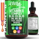 B Kompleks Vitaminleri | Thiamine B1, B6, B2, B3, B4, B5, B7 B9, B12, Niacinamid, Paba, Choline Inositol Taurine Probiyotikler Beet Root Spirulina - Plant-B Supplements by Clean Nutra