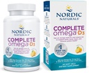 Nordic Naturals Tamam Omega-D3, Limon Flavor - 60 Soft Gels - 565 mg Omega-3 + 70 mg GLA + 1000 IU Vitamin D3 - EPA & DHA - Sağlıklı Skin, Cognition, & Pozitif Mood - Non-GMO - 30 Servisler