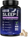 Wisey Natural Sleep Aid - Προάγει τον υγιή ύπνο και χαλάρωση - συμπλήρωμα ύπνου για ενήλικες με βαλεριάνα, μελατονίνη, μαγνήσιο, Ashwagandha - Μη-Habit Forming - 60 κάψουλες