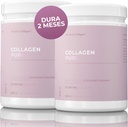 Collagen Pure x 2 I 2 containers of 100% Hydrolyzed Collagen Powder (Type I & III) I Odorless & Unflavoured I Easy Mix - 60 Day Supply