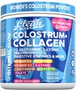Bovine Colostrum Toz + Collagenamine with L-Glutamine L-Lysine Prebiyotiks Probiyotiks Digestive Enzymes D K2 C Quercetin & Folate | Gut Health Supplement Internal Glow by Clean Nutra