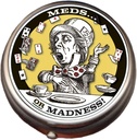 Mad Hatter Pill Box - Compact 1 veya 2tment Medicine Case