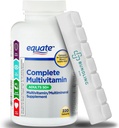 Equate Complete Multivitamin Dietary Supplement, Ενήλικες, 220 Count, 7 Day Pill Organizer Περιλαμβάνεται - 1 Pack