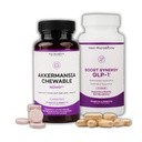 NEXT-MICROBIOME Akkermansia Muciniphila Probiyotik Supplement 2 Set - Gut ve Oral Destek için kullanışlı ve Capsule Duo, Kadınlar ve Erkekler için Digestive and Metabolic Wellness