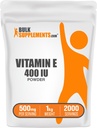 BulkSupplements.com Vitamin E 400 IU Toz - D-Alpha Tocopherol, Vitamin E Supplements - Gluten Free, 500 mg per Service, 1kg (2.2 lbs) (Pazar 1)
