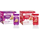 Quest Frosted Cookies Twin Pack with Birthday Kek 1g Sugar 10g Protein 2g Net Carbs Gluten Free 8 Count and Strawberry Kek 1g Sugar 10g Protein 2g Net Carbs Gluten Free 16 Kurabiyeler