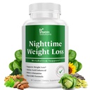 Nighttime Fat Burner Supplements - Appetite Suppressants for Weight Loss - Women & Men, Sleep & Relaxation - Metabolism Booster Weight Loss Pills 30