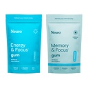 Neuro Focus Set – 90 Count Each (Peppermint) – Sugar Free Nootropic Chewing Gums with Natural Caffeine, L-Theanine, B-Vitamins & Ginseng for Energy, Alertness & Clarity