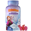 L'il Critters Frozen Daily Kids Multivitamin Gummies Assorted Berry Flavors for Ages 2+ Toddlers and Kids, Disney Multivitamin Gummies with 11 Essential Nutrients, 95-190 Day Supply, 190 ct