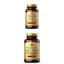 Solgar Vitamin K2 (MK-7) 100mcg, 50 κάψουλες λαχανικών - Υποστηρίζει την υγεία των οστών Βιταμίνη D3 (Cholecalciferol) 250 MCG (10.000 IU), 120 Softgels - Υποστήριξη ανοσοποιητικού συστήματος