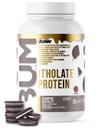RAW Whey Isolate Protein Powder, Cookies & Cream (CBUM Itholate Protein) - Σπορ διατροφική σκόνη για την ανάπτυξη των μυών & την αποκατάσταση - Χαμηλό λίπος, χαμηλή υδατανθράκων- 25 εξυπηρετούν