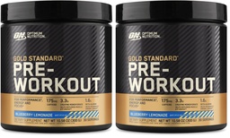 Optimum Nutrition Gold Standard Pre-Wortout, Βιταμίνη D για την ανοσοποιητική υποστήριξη, με Creatine, Beta-Alanine, και καφεΐνη για την ενέργεια, Keto Friendly, Blueberry Λεμονάδα, 30 εξυπηρετούν, (Συσκευασία του 2)