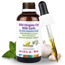 NEW ROOTS HERBAL Wild Regano Oil Βάμμα με σκόρδο (1 fl oz) 