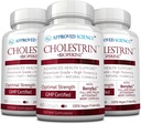 Onaylanmış Bilim Cholestrin - Lipid Seviye Desteği - Antioksis, Lecithin, Berberine HCL, Cave, BioPerine - 60 Capsules - 3 Paket