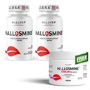 Hallusa Natural Hallosmine 300mg Diosmin, 120 Capsules + Free Leg Cream with Diosmin, Hesperidin & Horse Chestnut, 4 oz | Blood Circulation & Vein Support Supplement, GMO Free, Gluten Free